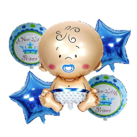 Globo De Aluminio Happy Party Azul