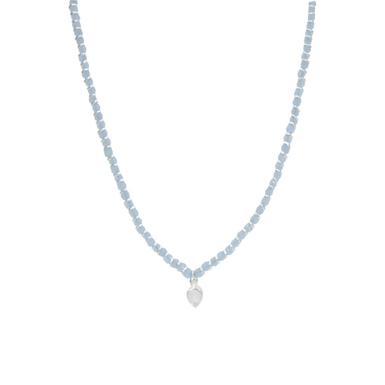 Collar Karvik Aguamarina Plata 925 0