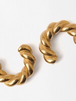 Aros Trenzadas - Acero Inoxidable dorado