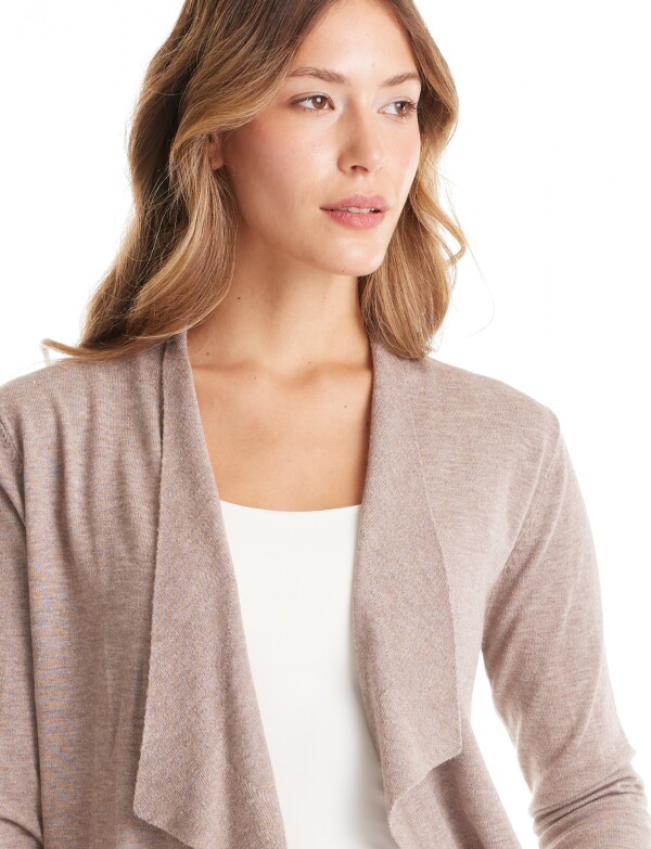 Cardigan Espalda Botones TOSTADO