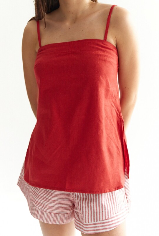 Top Strap Rojo