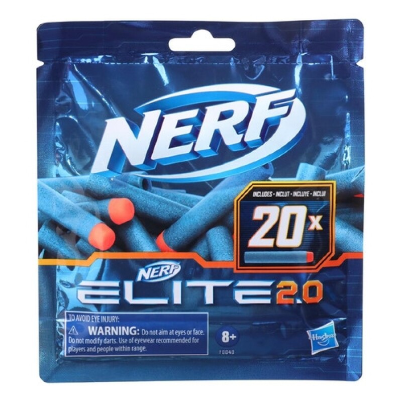 Pack x20 dardos de repuesto Nerf Elite 2.0 Pack x20 dardos de repuesto Nerf Elite 2.0