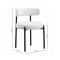 Silla Boucle Metal Y Tela BLANCO