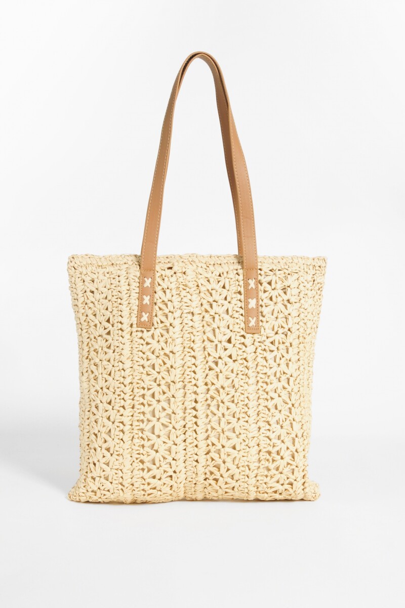 Bolso playero crudo