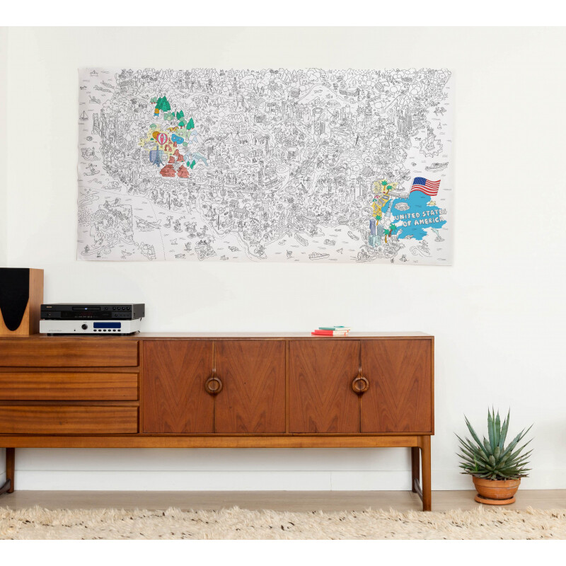 Poster gigante para colorear XXL USA