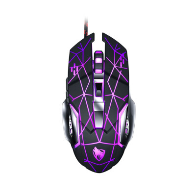 MOUSE CON CABLE TWOLF V6 Star Black MOUSE CON CABLE TWOLF V6 Star Black