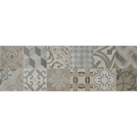 Ceramica Mate Decorado 6 Aleatorio 31.6X90Cm Pared GAMAS DE GRIS