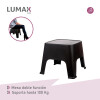 Mesa de exterior Skarpo Banqueta Plastico Sunset Negro