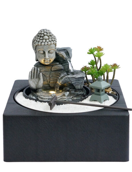 Fuente con Cascada de Agua Zen Meditación Varios Diseños Buda
