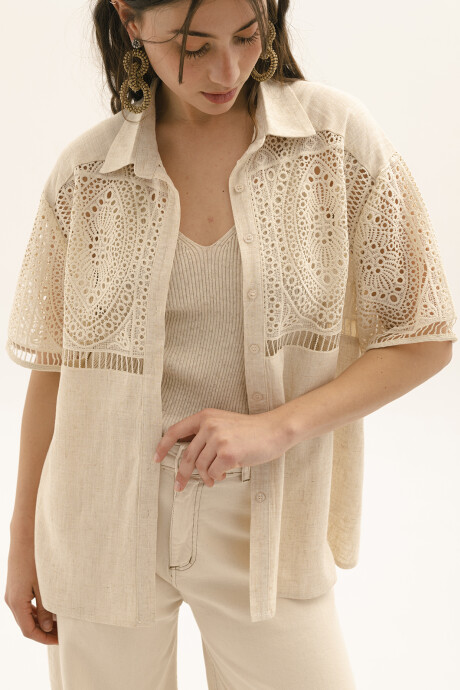 CAMISA POSITANO BEIGE