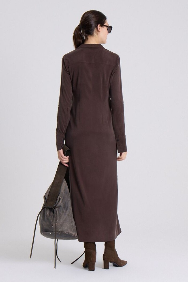 VESTIDO SIRIO Marron