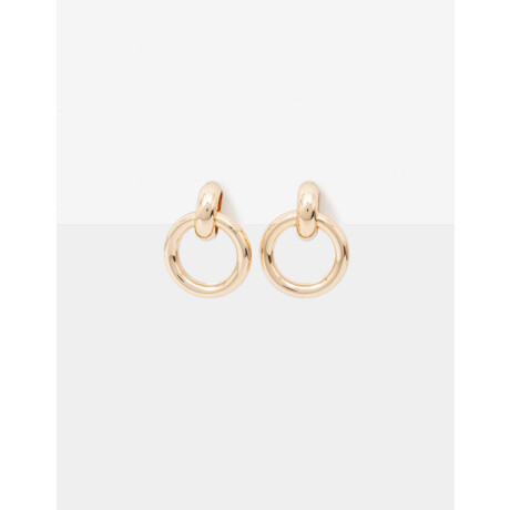 Aros Clips De Metal Dorado