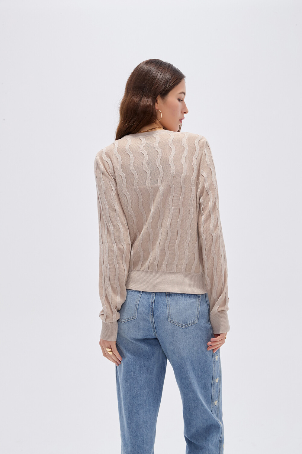 Cardigan Brau Beige
