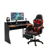 Combo Escritorio + Silla Gamer Rojo