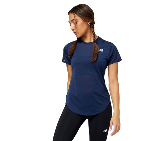 Remera New Balance de dama - WT23222NGO BLUE