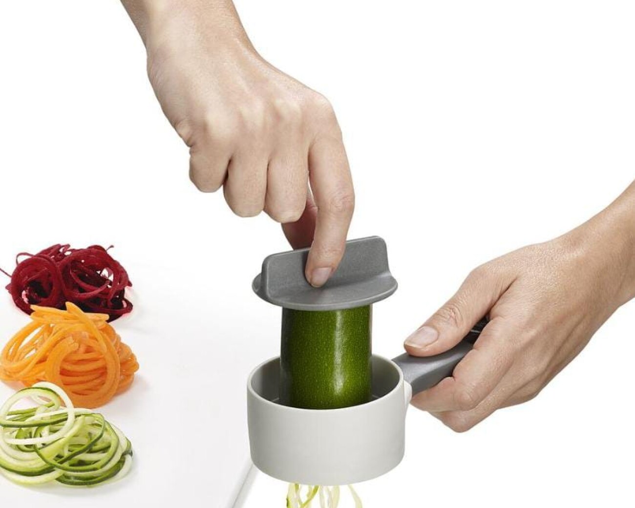 Espiralizador compacto Joseph Joseph Duo – cortador de verduras en espiral Espiralizador compacto Joseph Joseph Duo – cortador de verduras en espiral