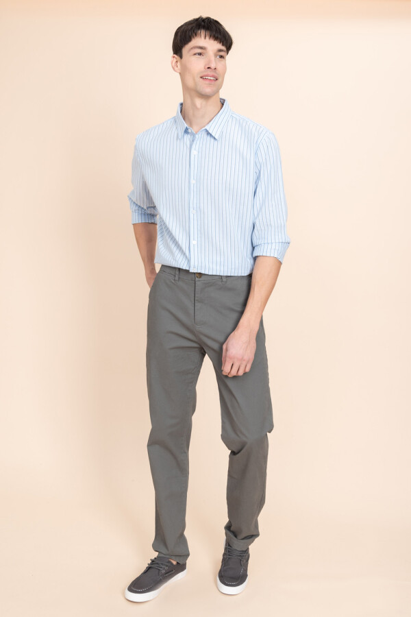 Pantalón chino Gris