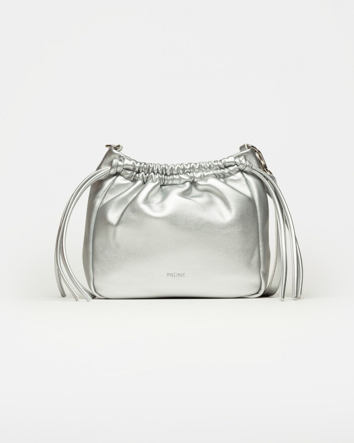 Bandolera Marine en efecto cuero liso Metalizado