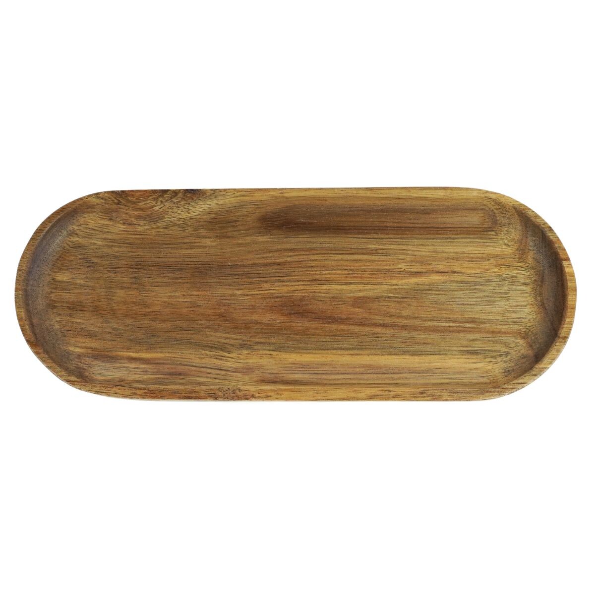 Plato de madera oval 