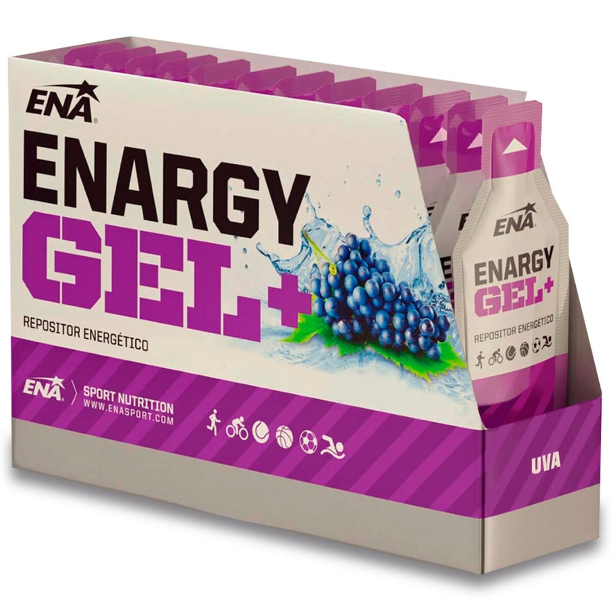 ENA GEL+ CAFEINA UVA UNID. X 32 UNID. 