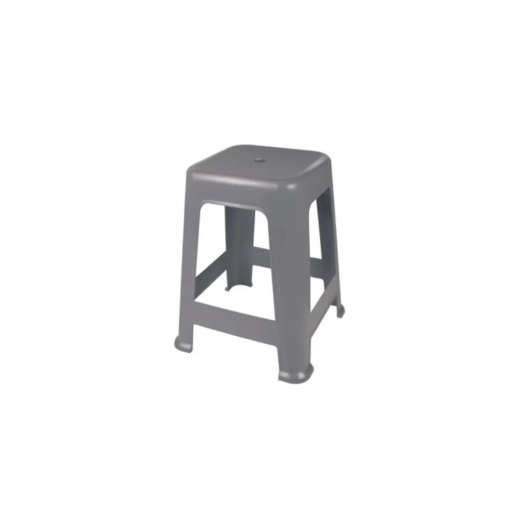 BANQUETA PLASTICA BELA VISTA MOR 36X36X45CM GRIS