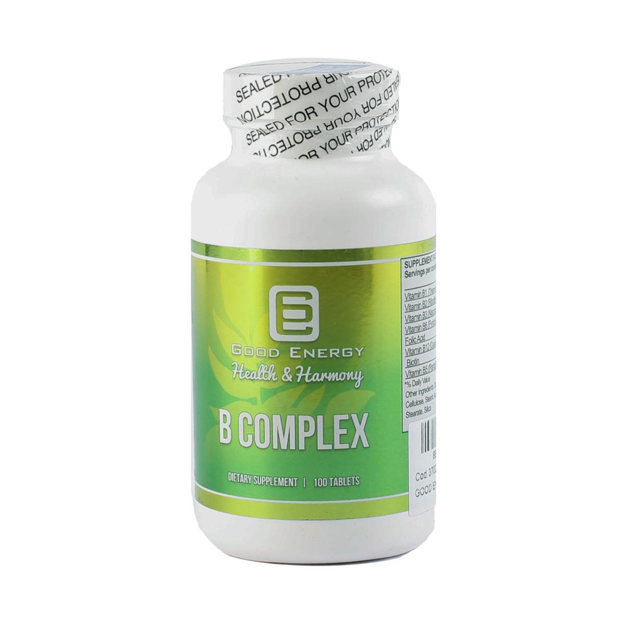 B COMPLEX (G.ENERGY) FR. X 100 TABL. — Farmacenter