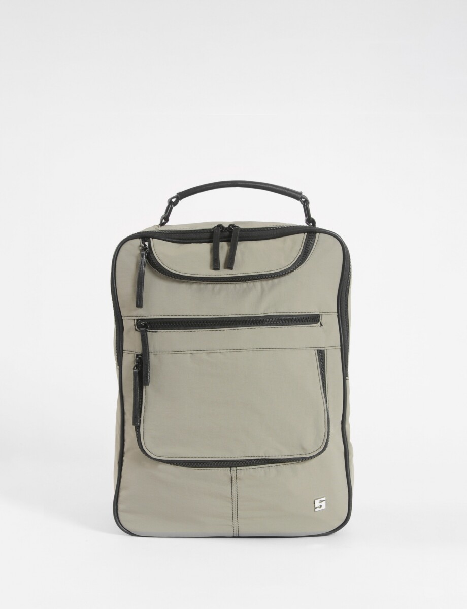 Mochila porta laptop cierres - verde 