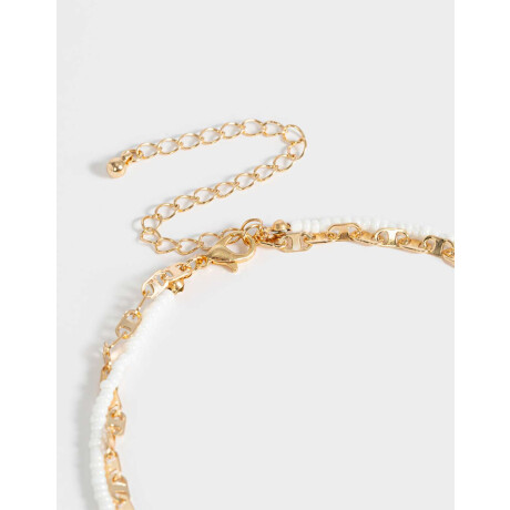 Collar Multicadena Fruta Dorado