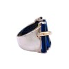 Anillo Elegante-Plata y Oro-Piedra Zafiro-AN5493 conpiedra