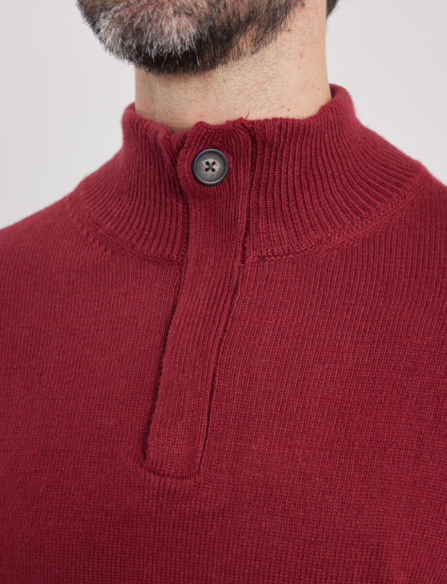 470416 SWEATER HARRY Rojo Oscuro