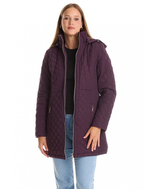 Campera Capitoneada & Capucha Desmontable VIOLETA