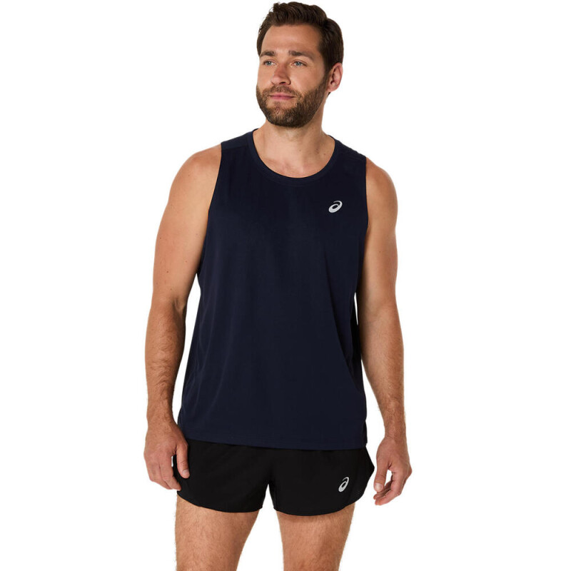 Bividi Running Silver Singlet Hombre Midnight