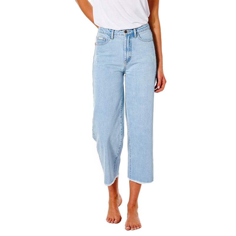 Pantalon Rip Curl Sparrows Crop Wide Leg - Light blue Pantalon Rip Curl Sparrows Crop Wide Leg - Light blue