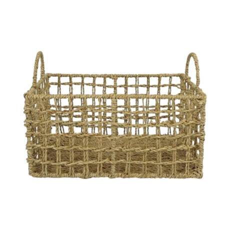 Cesto Rect C/Asas 33X23Xh17/23Cm Seagrass Natural