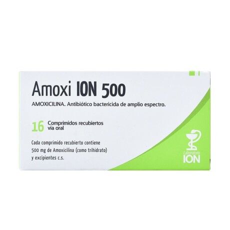 Amoxi Ion 500 Mg 16 Comprimidos Amoxi Ion 500 Mg 16 Comprimidos