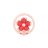 Anillo para celular diseño flor con brillos color rojo Anillo Para Celular Diseño Flor Con Brillos Color Rojo