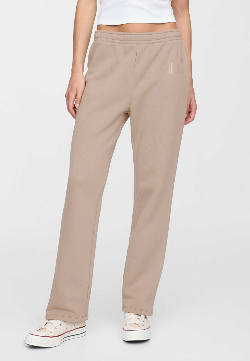 Pantalón Deportivo Sin Puño Logo Gap Mujer - Quail 