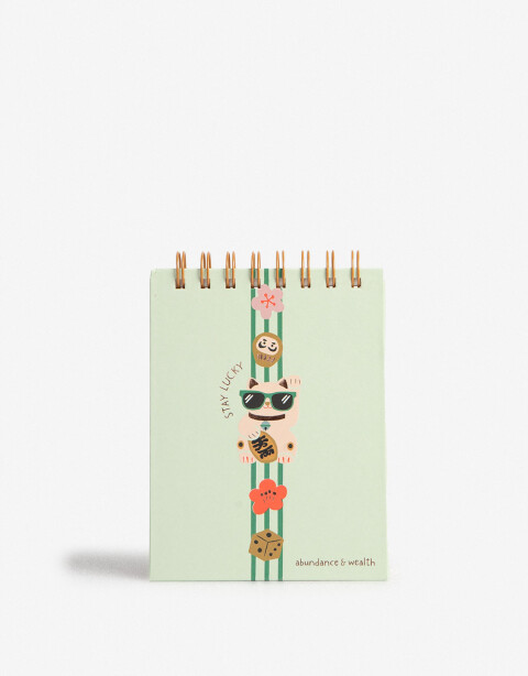 Anotadores Cuadernos y Memos Cuaderno Anotador "lucky Cats" - Combinacion Multicolor