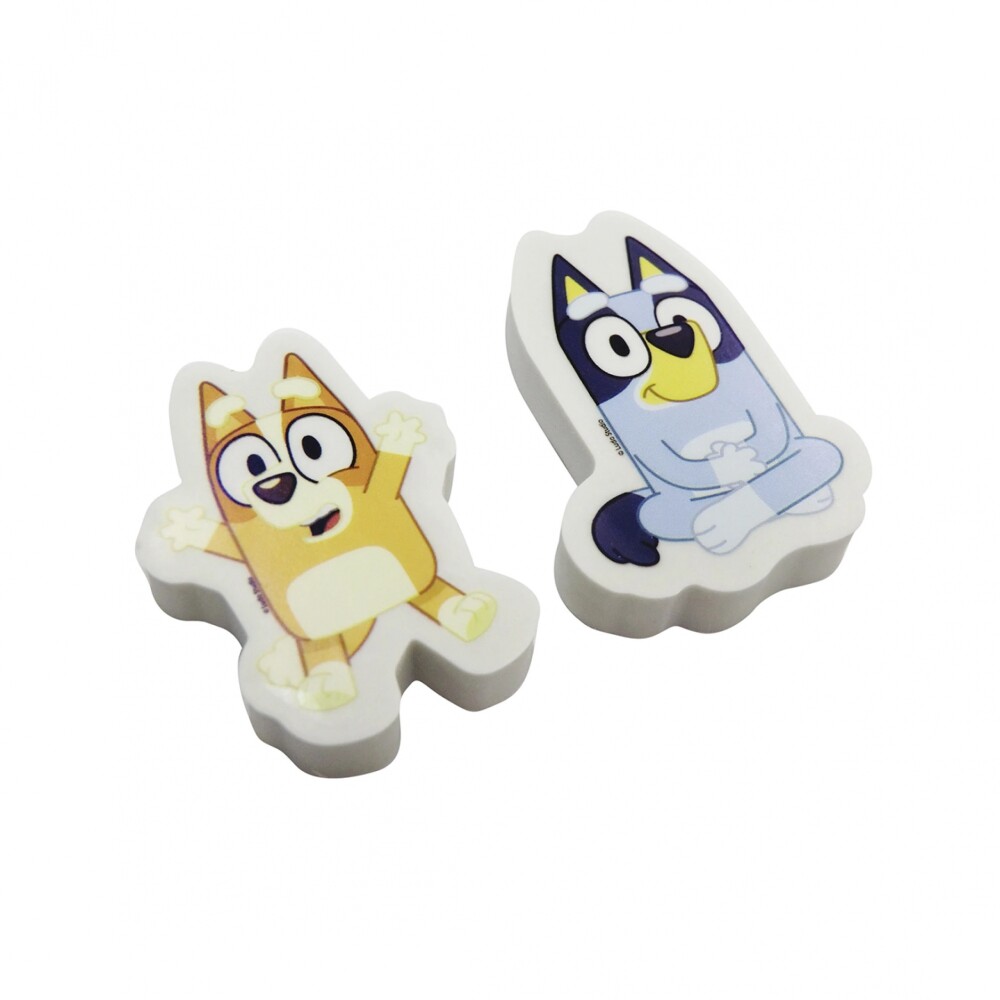 Goma de Borrar Escolar Bluey x2 ESCOLAR GOMA DE BORRAR X 2 FORMA BLUEY -
