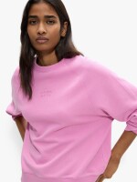 Sudadera De Algodón Con Bordado rosa