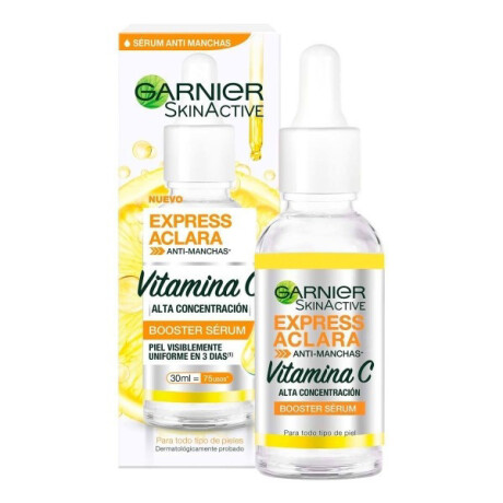 Garnier Skin Active Express Aclara Serum 30ml – Sérum Facial Anti-Manchas Garnier Skin Active Express Aclara Serum 30ml – Sérum Facial Anti-Manchas