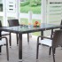 Mesa Jardín Aluminio Simil Rattán C/cristal Templado!!! Mesa Jardín Aluminio Simil Rattán C/cristal Templado!!!
