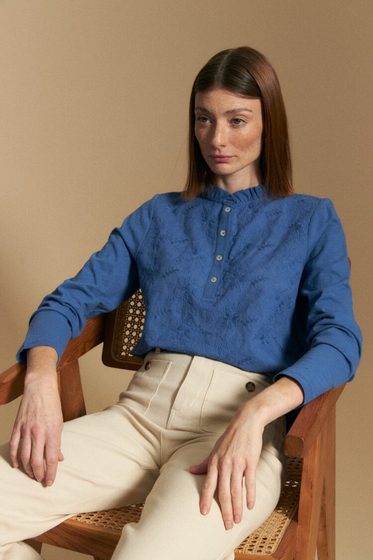 BLUSA CLARISA Azul Oscuro