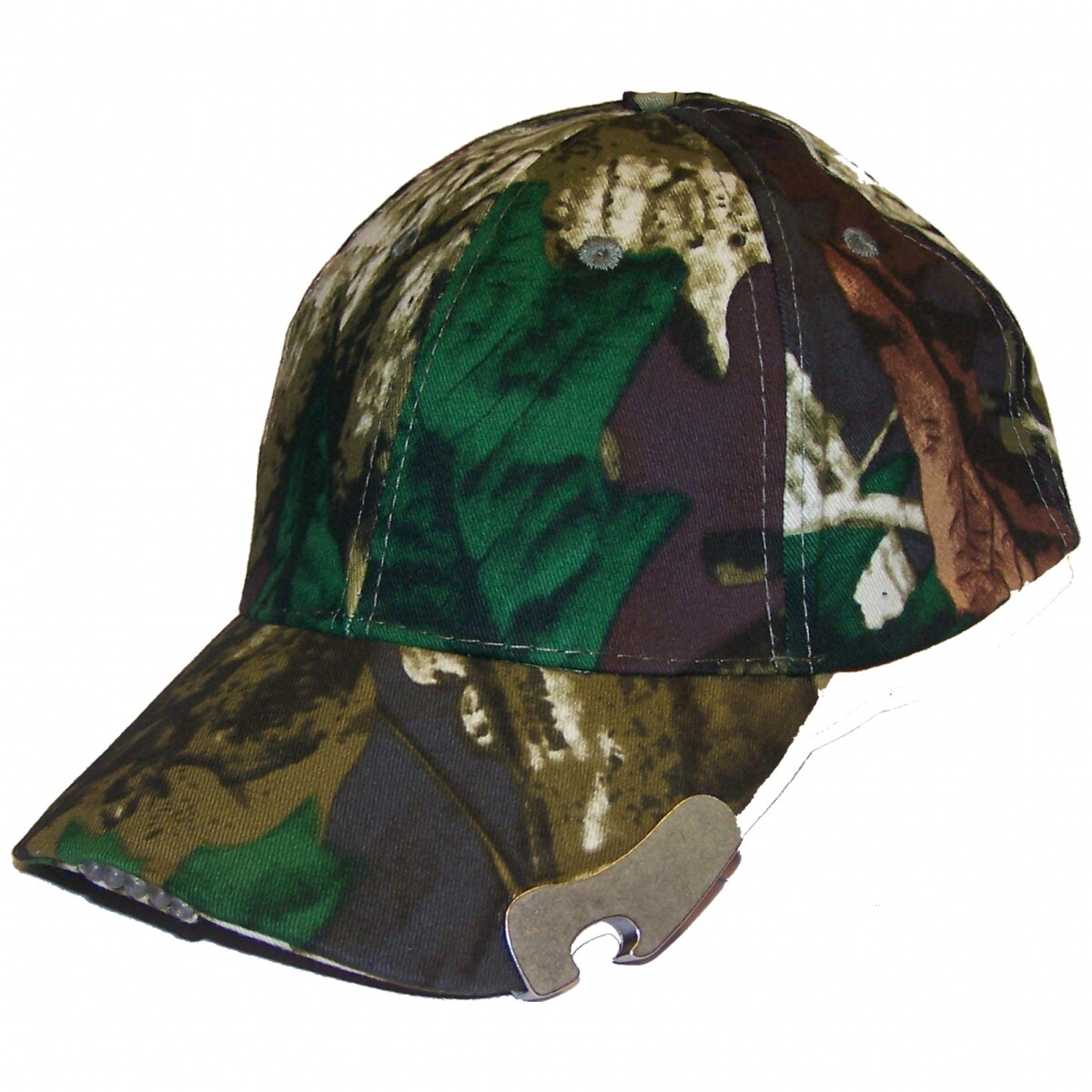 GORRO CAMUFLADO CON DESTAPADOR Y LUZ 5LED - N/a 
