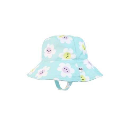 Gorro de playa con filtro UPF50+ Margaritas