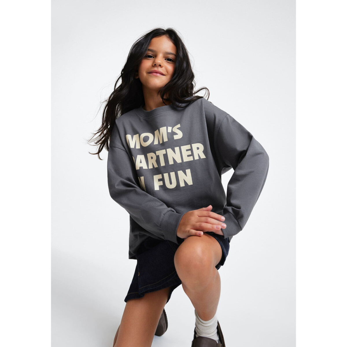 BLUSA ML FEM - CINZA MEDIO 