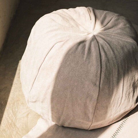 Pouf stonewashed Gris