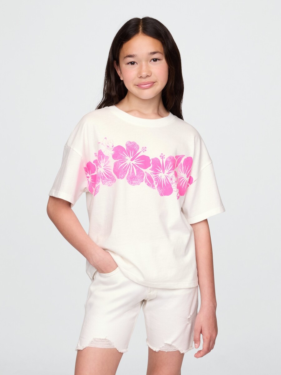 Remera Gráfico Niña - New Off White 