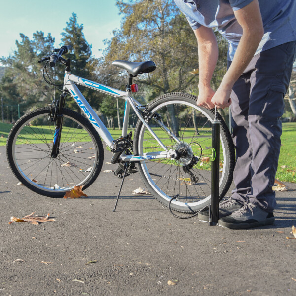 Inflador De Mano Con Base Para Bicicleta Slime Inflador De Mano Con Base Para Bicicleta Slime