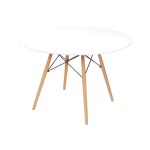 MESA EAMES DKR D110x73CM MDF Y MADERA BLANCO MESA EAMES DKR D110x73CM MDF Y MADERA BLANCO